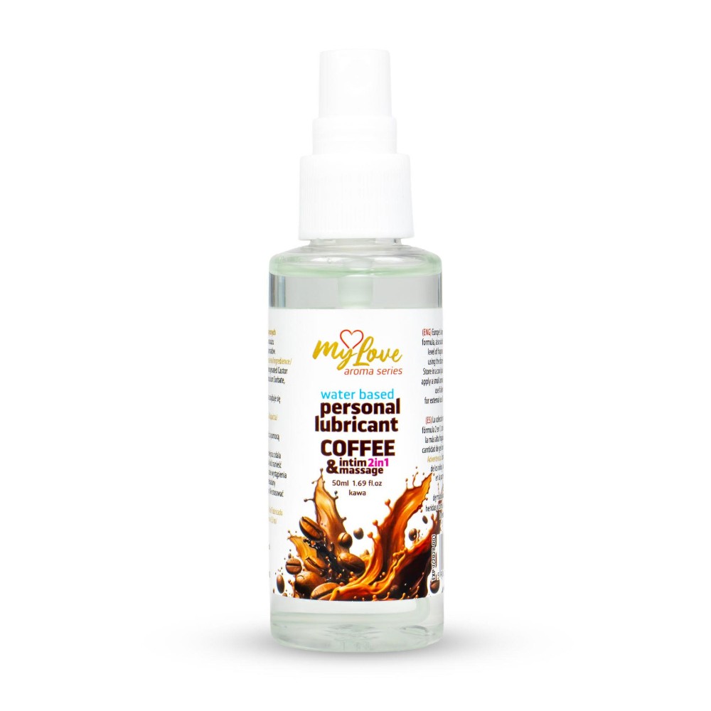 2в1 лубрикант та масажний гель - MyLove Aroma Series Intim&Massage Coffee, 50 мл - зображення 1