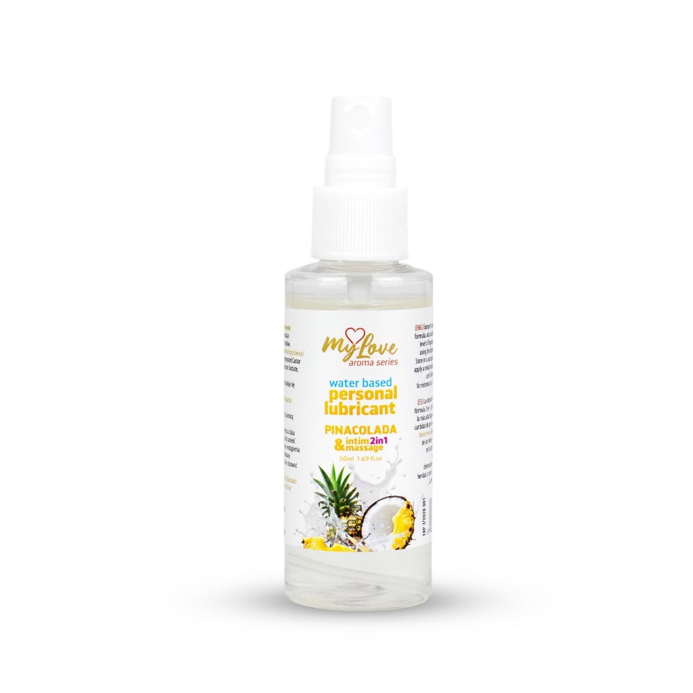 2в1 лубрикант та масажний гель - MyLove Aroma Series Intim&Massage Pina Colada, 50 мл - зображення 1