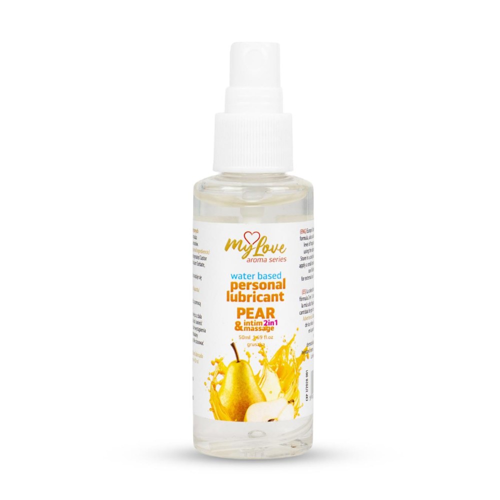 2в1 лубрикант та масажний гель - MyLove Aroma Series Intim&Massage Pear, 50 мл - зображення 1