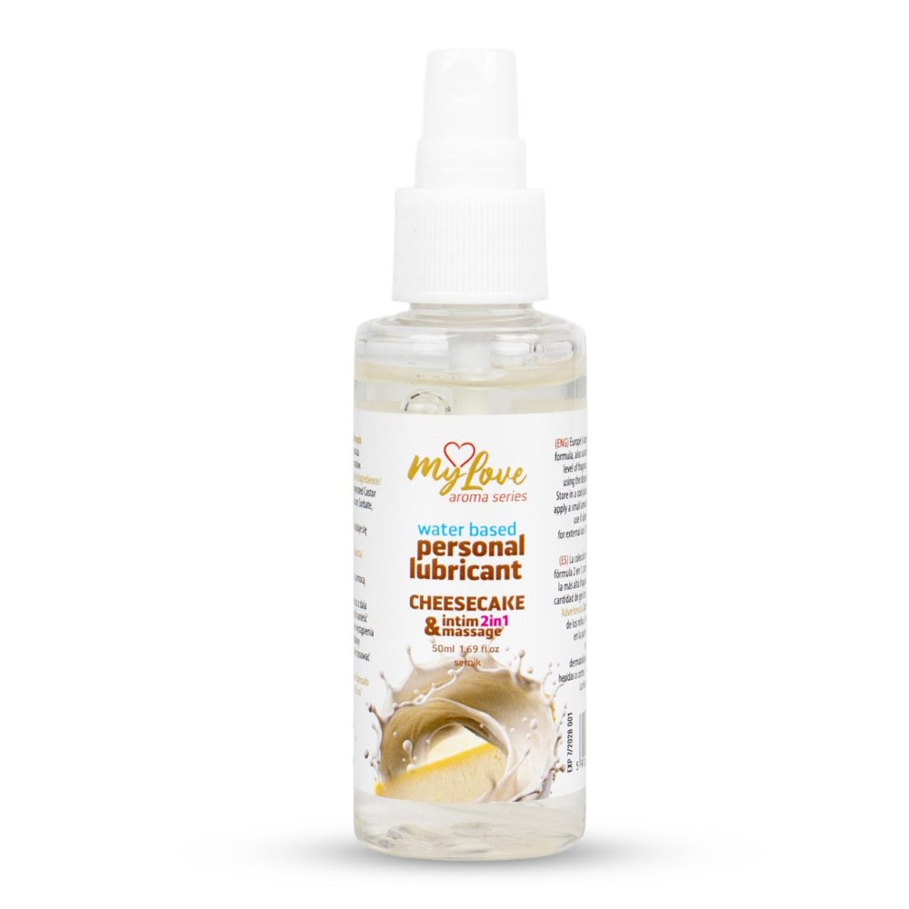 2в1 лубрикант та масажний гель - MyLove Aroma Series Intim&Massage Cheesecake, 50 мл - зображення 1