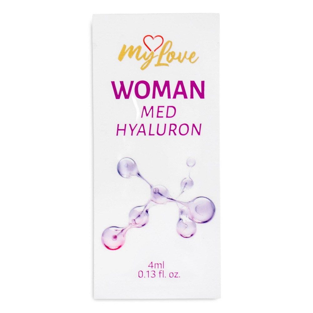 Інтимний зволожуючий гель-лубрикант для жінок - MyLove Woman Med Hyaluron, 4 мл - зображення 1