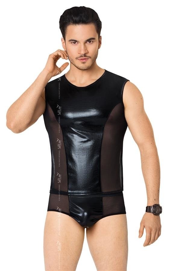 Комплект білизни - Shirt and Shorts 4605, black M/L - зображення 1
