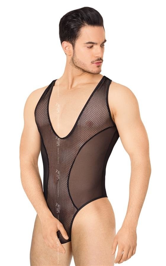Чоловіче боді - Body 4609, black XL - зображення 1