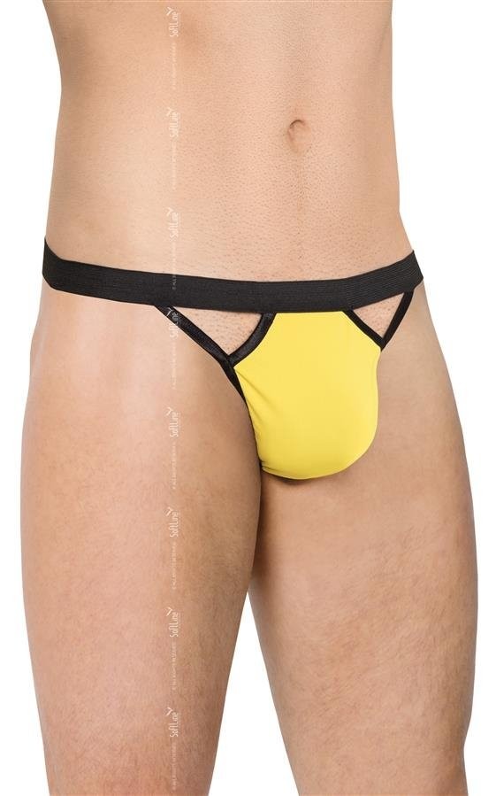Чоловічі стрінги - Mens Thong 4530, yellow, S-L - зображення 1