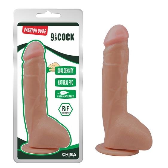 Фалоімітатор - Fashion Dude 9.9" Flesh - зображення 1