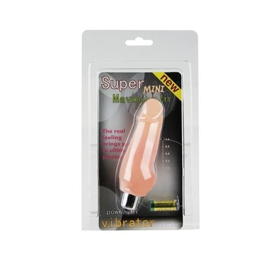 Реалістичний вібратор - Super Mini Vibrator Flesh - зображення 1