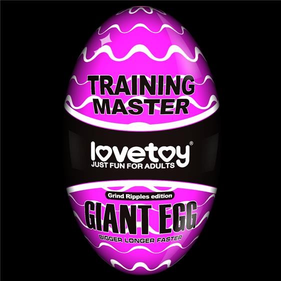 Мастурбатор - Traning Master Giant Egg Masturbator Purple - зображення 1