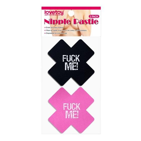 Пестіси - Fuck Me Cross Pattern Nipple Pasties (2 пари) - зображення 1