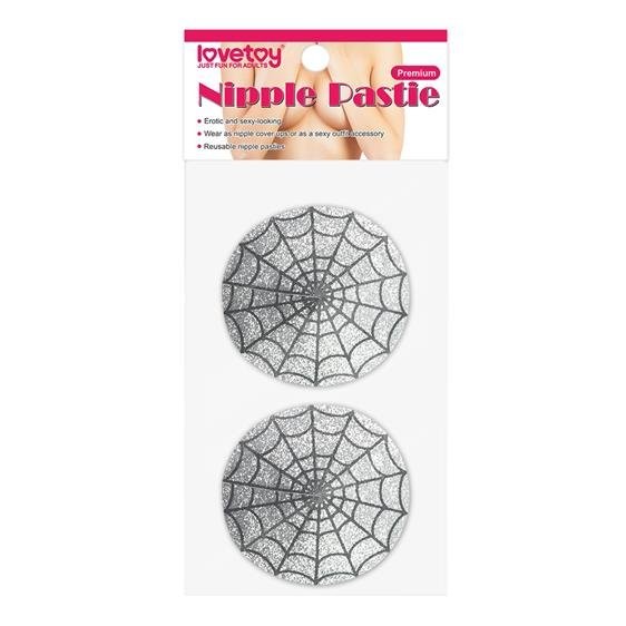 Пестіси - Reusable Spider Glittering Nipple Pasties - зображення 1