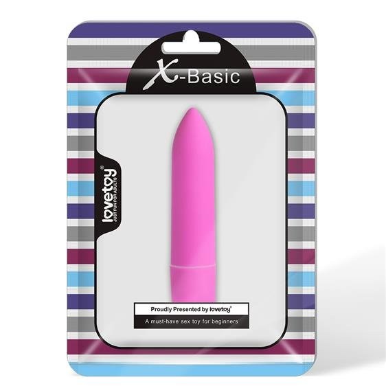 Вібропуля - X-Basic Bullet Long 10 Speeds Pink - зображення 1