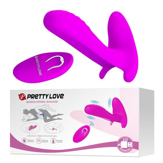 Вібратор - Pretty Love Remote Control Massager Purple - зображення 1