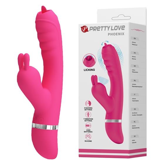 Вібратор - Pretty Love Phoenix Vibrator Pink - зображення 1