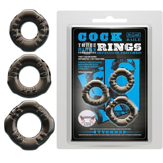 Набір ерекційних кілець - Cock Rings Yvonne - зображення 1