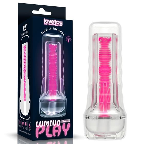 Мастурбатор - Lumino Play Masturbator Pink Glow 8.5" - зображення 1