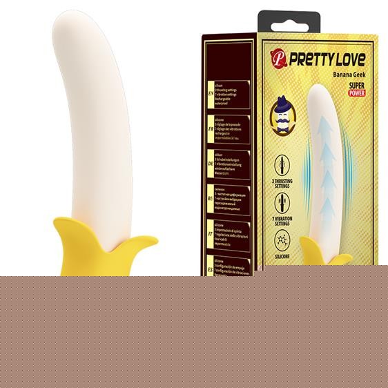 Вібратор - Pretty Love Banana Geek Vibrator - зображення 1
