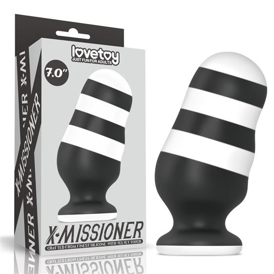 Анальна пробка - X-Missioner Butt Plug 7" - зображення 1