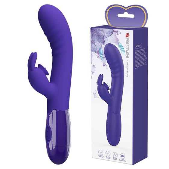 Вібратор - Pretty Love Cerberus Licking Vibrator Blue - зображення 1