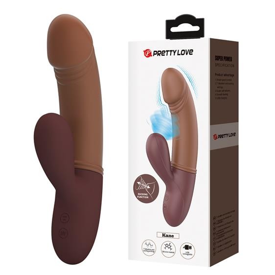 Вібратор - Pretty Love Kane Vibrator Brown - зображення 1