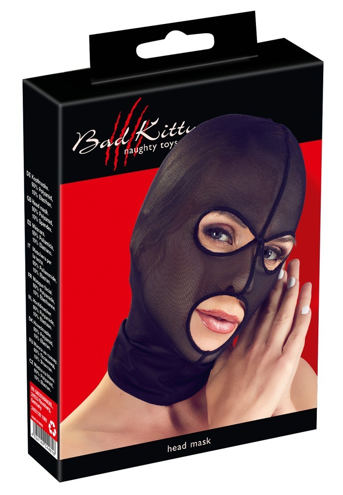 Маска - 2493128 Bad Kitty Head Mask Black - зображення 1