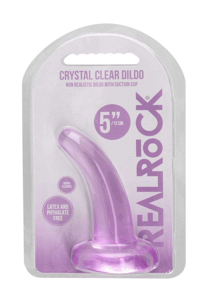Фалоімітатор - Realrock Dildo 4,5" Purple - зображення 1