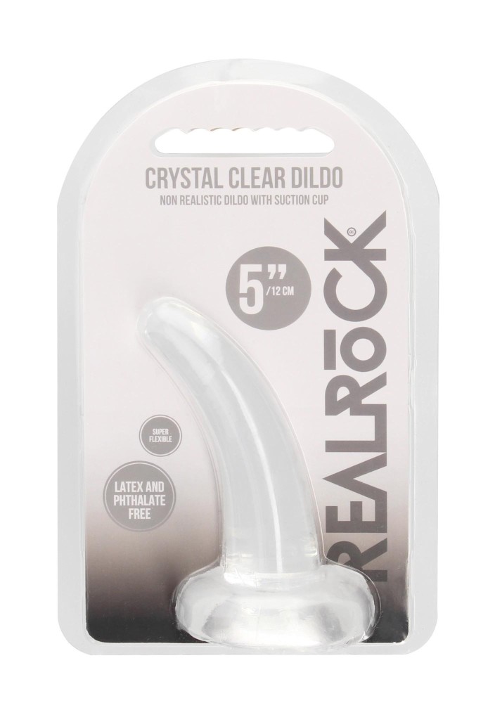 Фалоімітатор - Realrock Dildo 4,5" Transparent - зображення 1