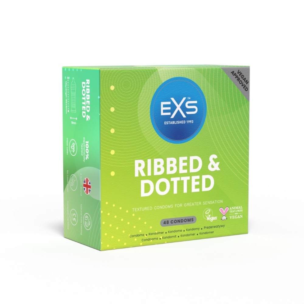 Презервативи - EXS Ribbed And Dotted, 48 шт. - зображення 1