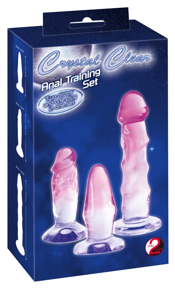 Набір анальних пробок - Crystal Clear Anal Training Set - зображення 1