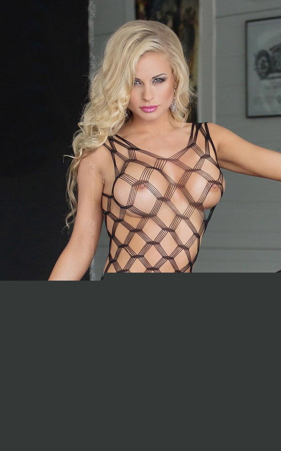 Плаття-сітка - Kitty black S-L - зображення 1