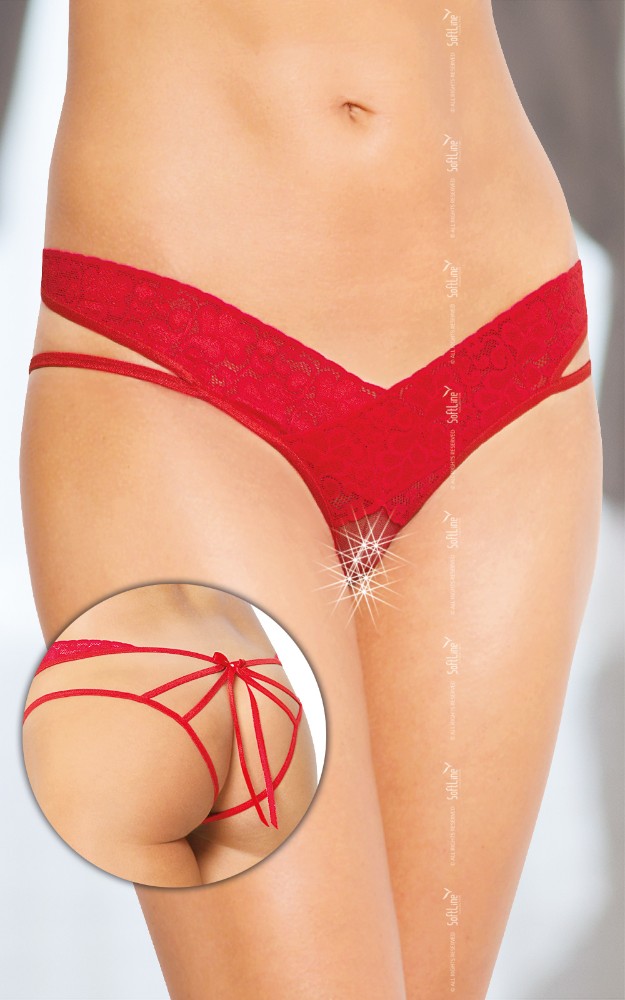 Жіночі стрінги - Thongs 2438, red M/L - зображення 1