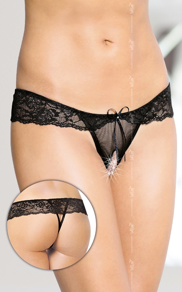Жіночі стрінги - G-String 2443, black M/L - зображення 1