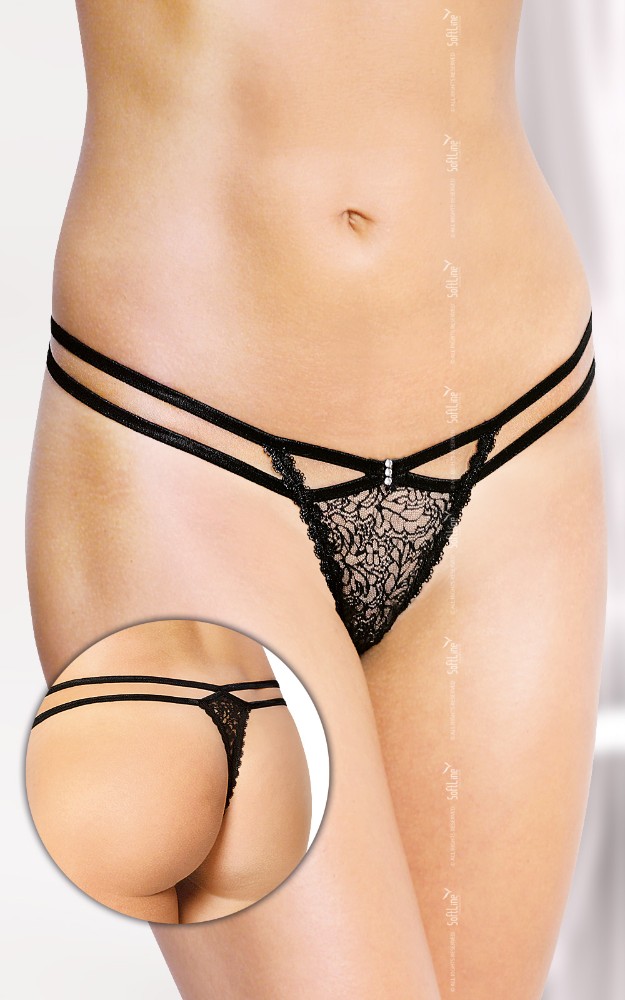Жіночі стрінги - G-String 2450, black S/M - зображення 1