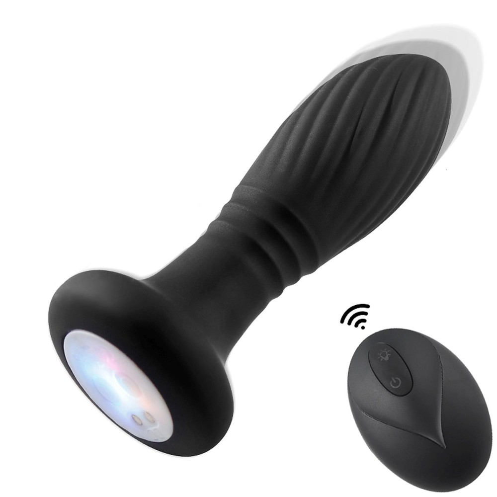 Анальна пробка - Thrusting Anal Plug Black - зображення 1