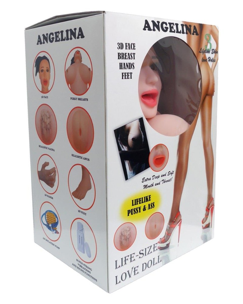 Надувна секс лялька з вібрацією - Angelina 3D - зображення 1