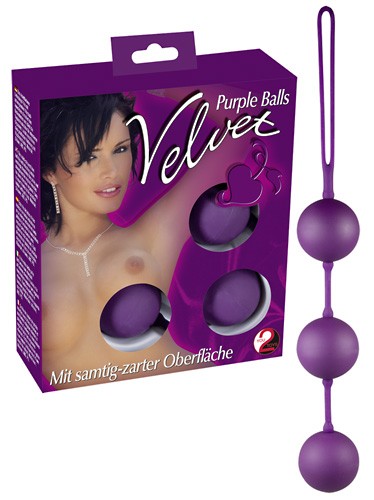 Вагінальні кульки - Velvet Balls Triple - зображення 1