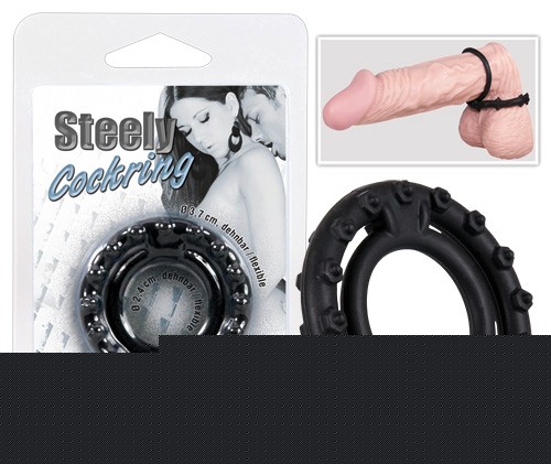 Ерекційне кільце - Steely Cockring Black - зображення 1