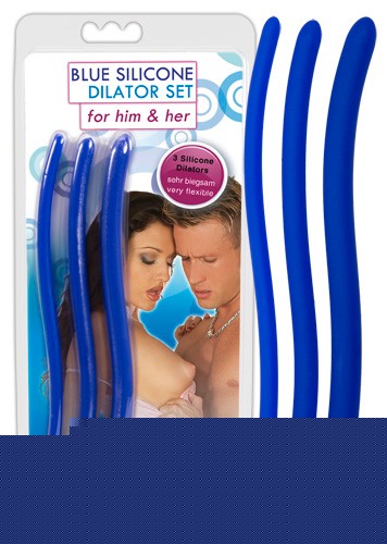 Набір уретральних стимуляторів - Blue Silicone Dilator Set - зображення 1