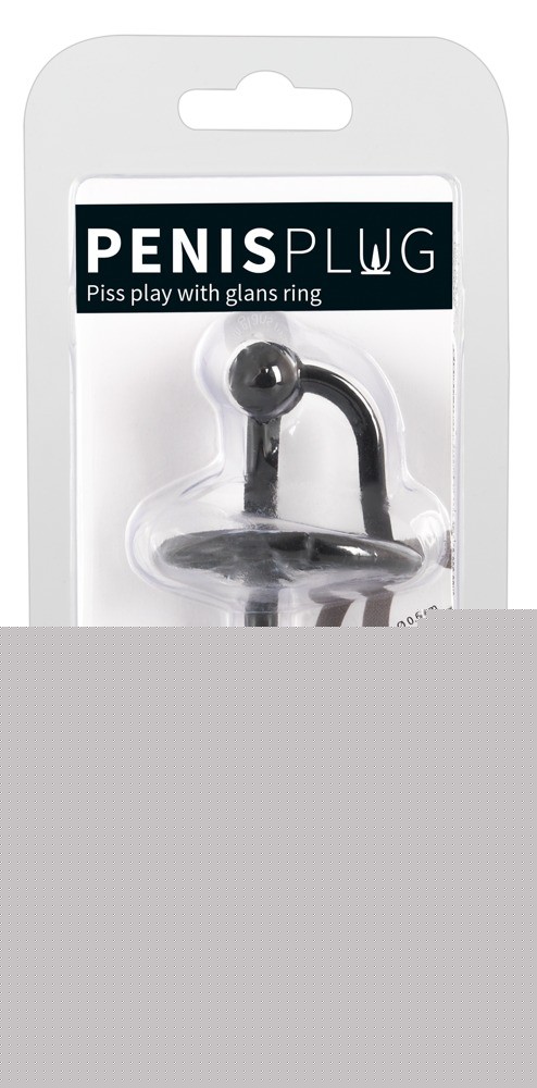 Уретральний стимулятор - Penisplug Piss Play with glans ring - зображення 1