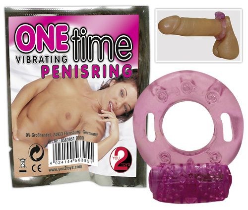 Ерекційне кільце - One Time Vibrating Penisring - зображення 1