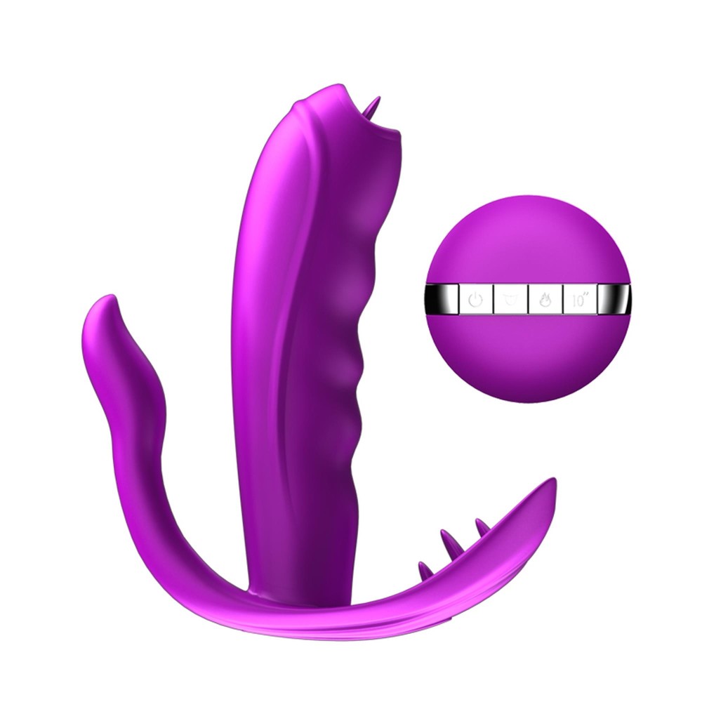 Стимулятор - Silicone Panty Vibrator USB, 7 Function, Heating - зображення 1