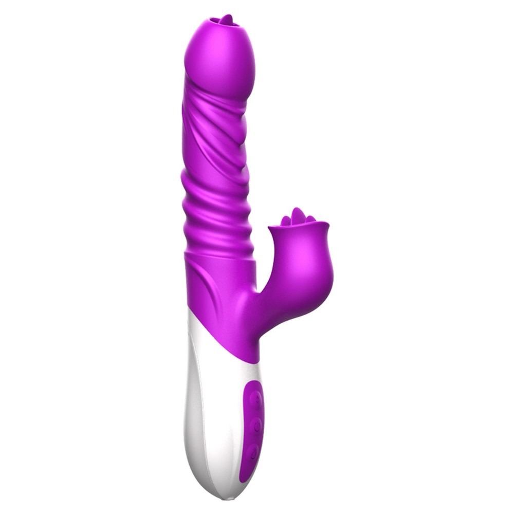 Вібратор - Silicone Vibrator, USB, 10 Function &Thrusting Function, Heating - зображення 1