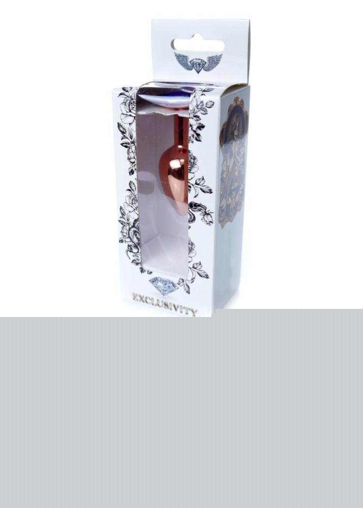Анальна пробка - Jewellery Red Gold Plug Dark Blue - зображення 1