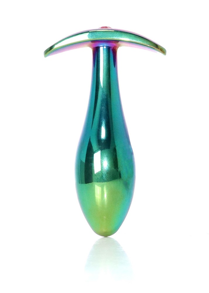 Анальна пробка - Jewellery Multicolour Plug Pink M - зображення 1