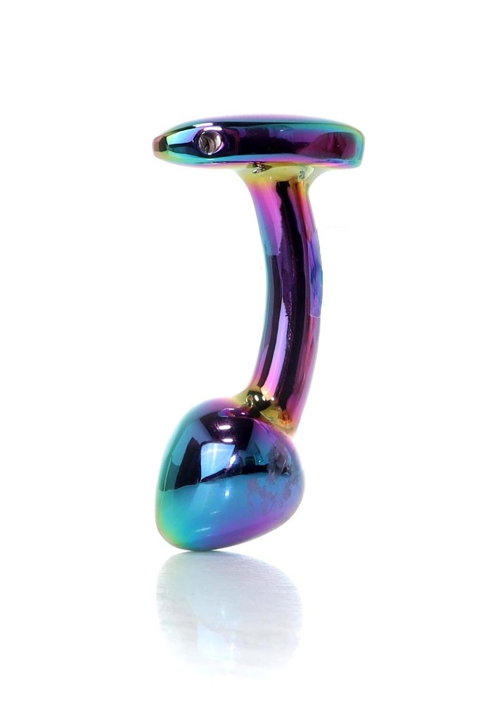 Анальна пробка - Jewellery Multicolour Curved Plug S - зображення 1