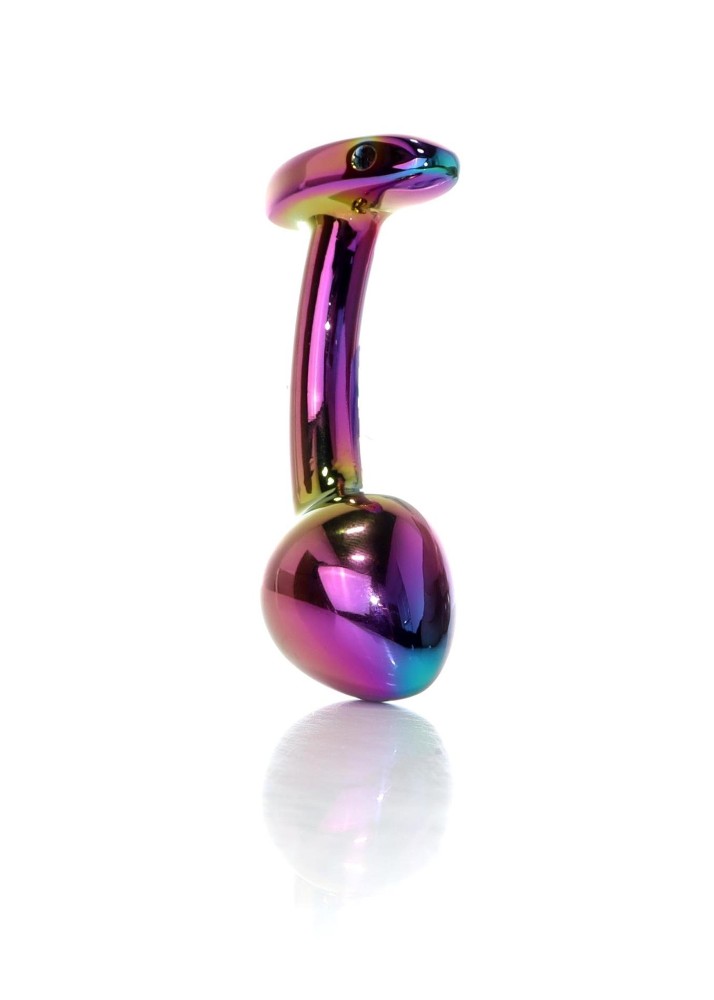 Анальна пробка - Jewellery Multicolour Curved Plug M - зображення 1