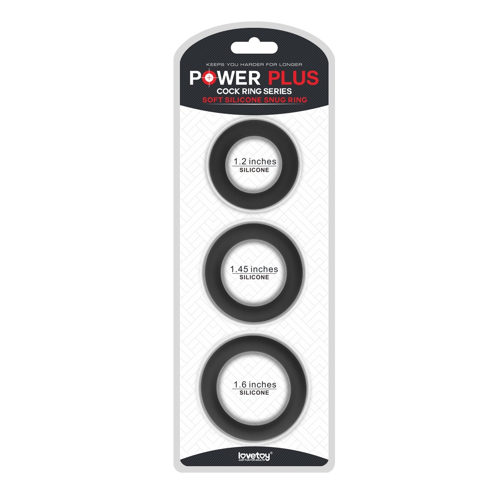 Ерекційні кільця - Power Plus Soft Silicone Snug Ring Black - зображення 1
