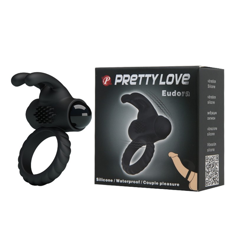 Ерекційне кільце - Pretty Love Eudora Penis Ring Black - зображення 1