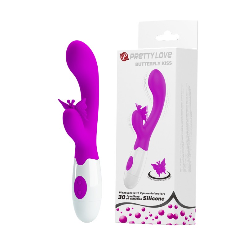 Вібратор - Pretty Love Butterfly Kiss Vibrator Purple - зображення 1