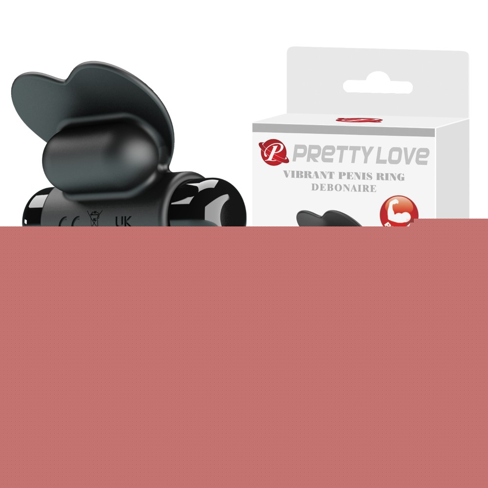 Ерекційне кільце - Pretty Love Vibrant Penis Ring Debonaire Black - зображення 1