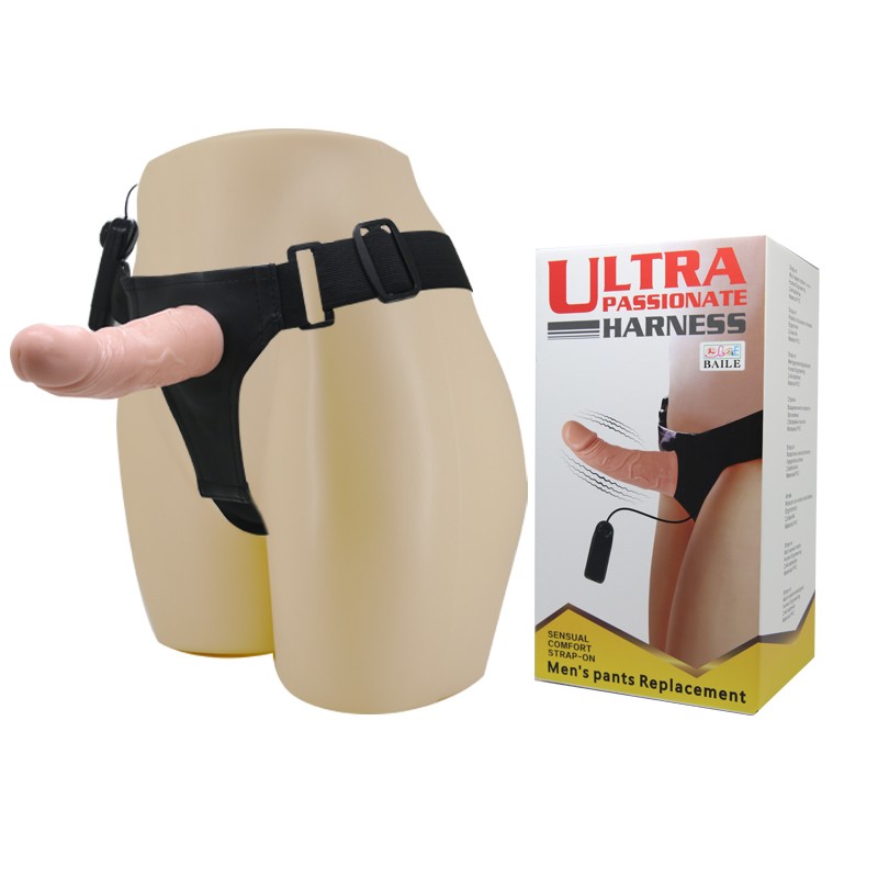 Страпон - Ultra Passionate Harness Vibrating, 15 см - зображення 1