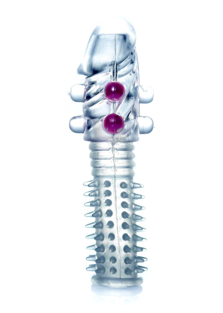 Насадка на член - Penis Sleeve Beaded Clear - зображення 1